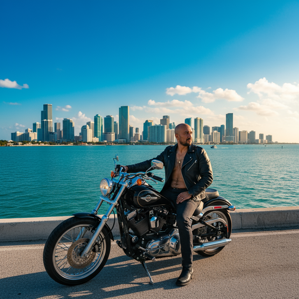 The Miami Skyline Reflection